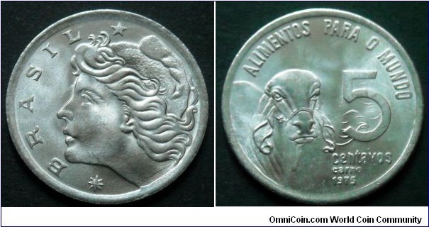 5 centavos.
1975, F.A.O.