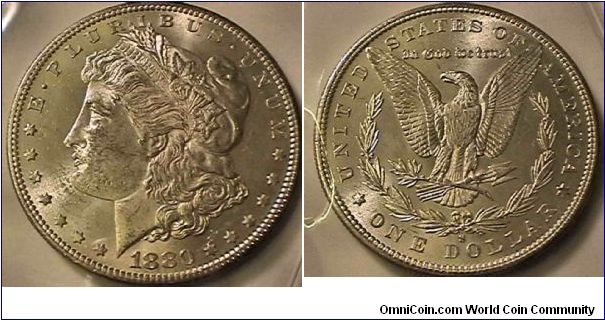 1880-S Morgan Silver Dollar .900 silver