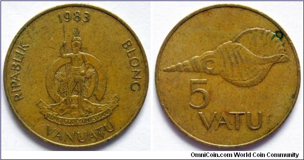 5 vatu.
1983