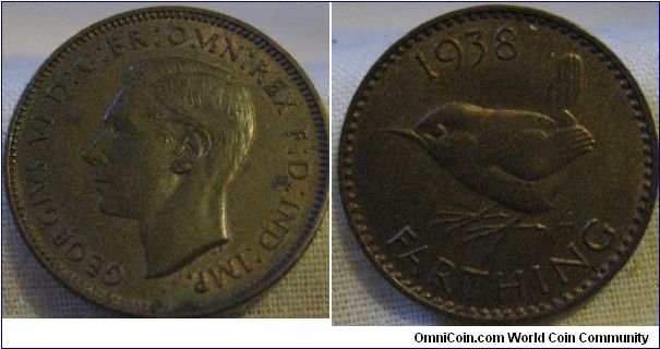 1938 AUNC farthing? great lustre all over