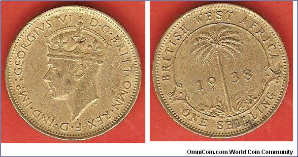 shilling
George VI, king and emperor of India
nickel-brass