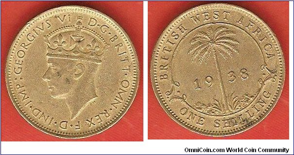 shilling
George VI, king and emperor of India
nickel-brass