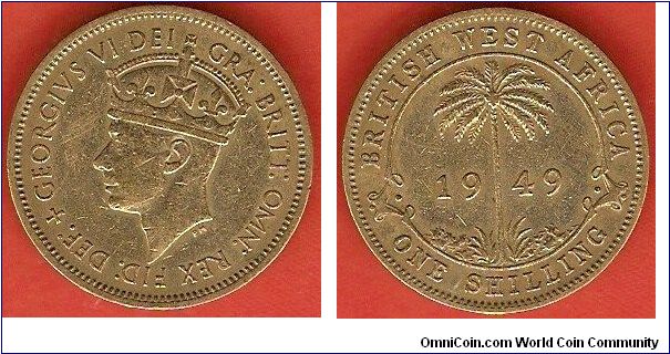 shilling
King George VI
tin-brass