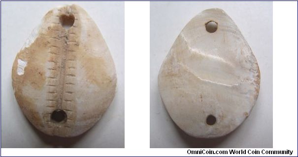 High grade jade shell coin  variety A,Zhou Dynasty,it has 25mm diameter,weight 3.6g.