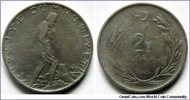 2 1/2 lira.
1963