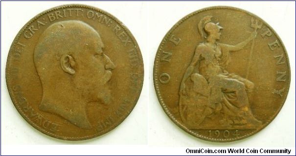 1 Penny, 
Edward VII, 
Spink ref; 3990