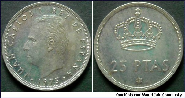 25 pesetas.
1975 (1979)