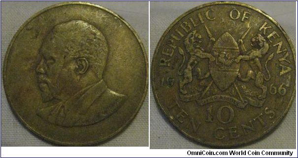 10 cents, large size for a change coin, seen a fair bit of circulation but details not too bad