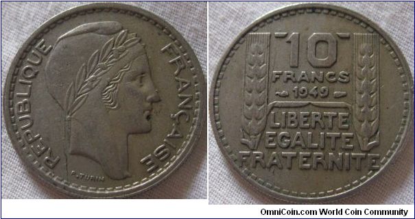 10 francs EF condition, very nice solid strike with details all there, no lustre