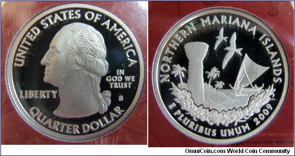 Northern Mariana Islands. Quarters Silver Proof Set.
