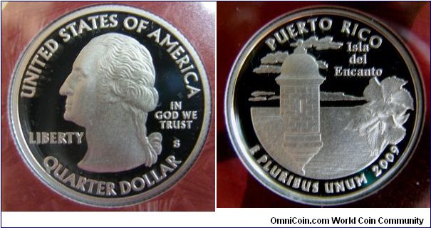 Puerto Rico, Quarters Silver Proof Set.