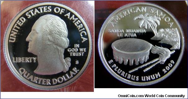 American Samoa, Quarters Silver Proof Set.