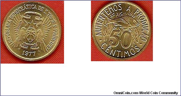 Democratic Republic
50 centimos
FAO-issue
Increase Food Production
brass