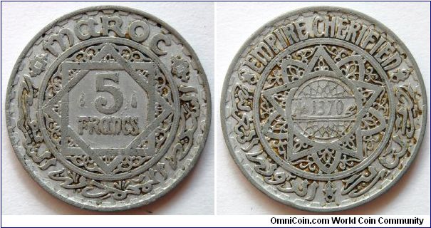 5 francs.
1951