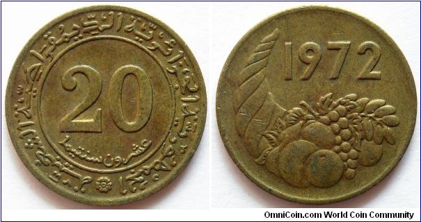 20 centimes.
1972, F.A.O.