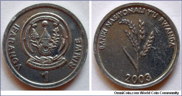 1 franc.
2003