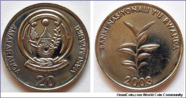 20 francs.
2003