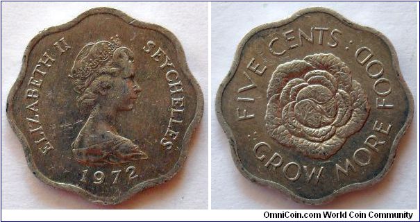 5 cents.
1972 
F.A.O.
