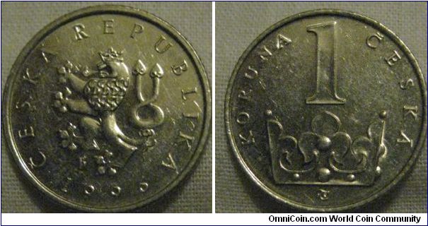 1 krona EF condition, shiny metal used so hard to determine lustre, but detail is sharp and cinrculation signs are there.