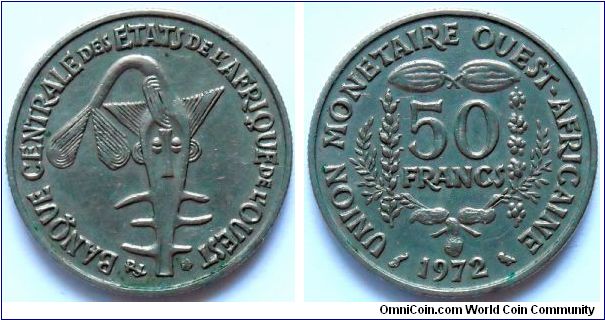 50 francs.
1972, F.A.O.