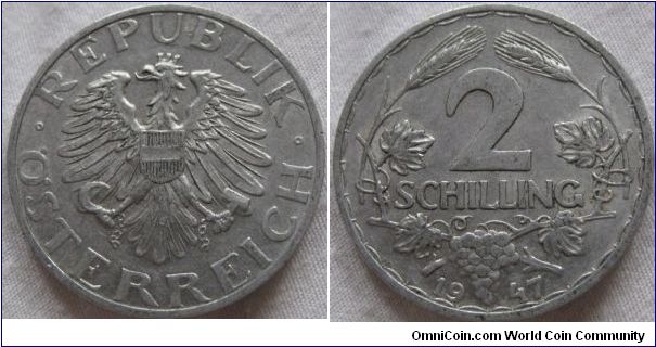 EF 2 schilling large aluminium coin, very nice seen a small ammount of circulation but no real effect