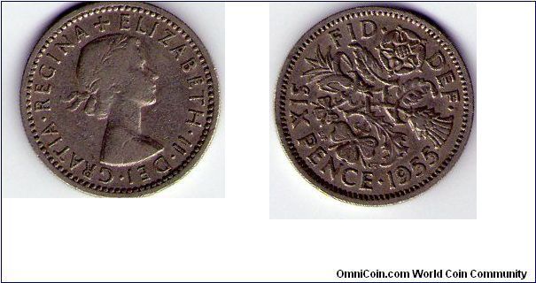Six pence Elizabeth II