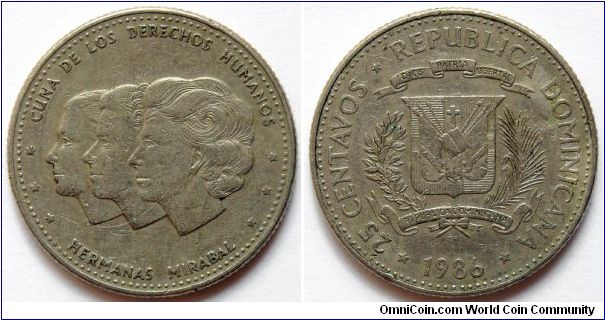 25 centavos.
1986