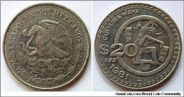 20 pesos.
1981
