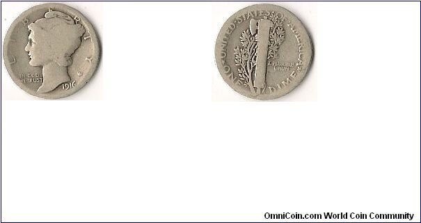 Mercury Dime (Coin Roll Hunting)