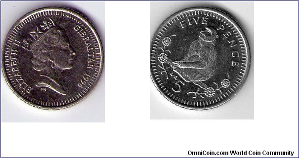 Five Pence
Elizabeth II