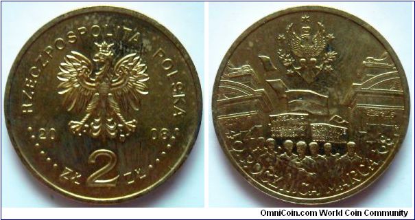 2 zlote.
2008, 40 years of March 1968 Events