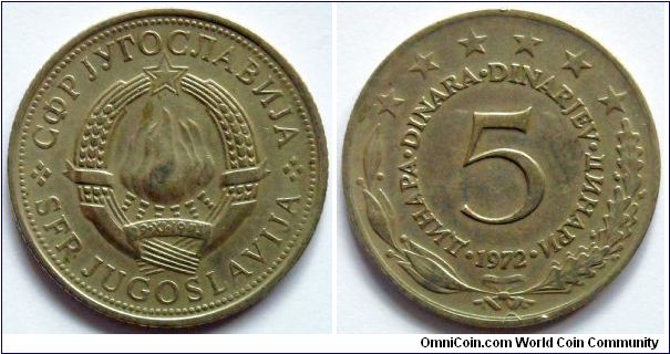 5 dinara.
1972