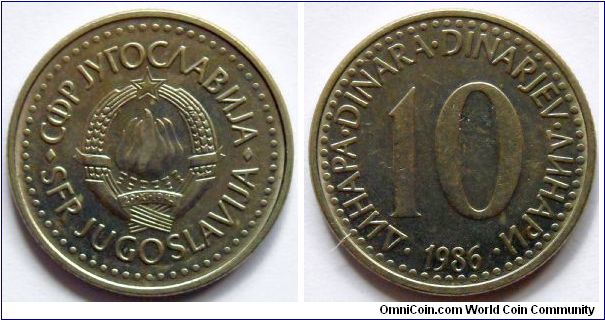 10 dinara.
1986