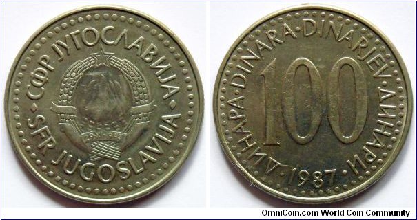 100 dinara.
1987