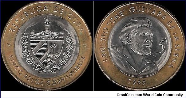 5 Convertible Pesos 1999