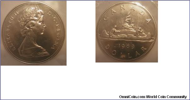 1969 proof-like 1 dollar - Canada