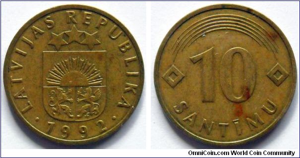 10 santimu.
1992