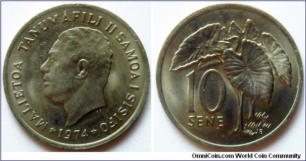 10 sene.
1974, Western Samoa