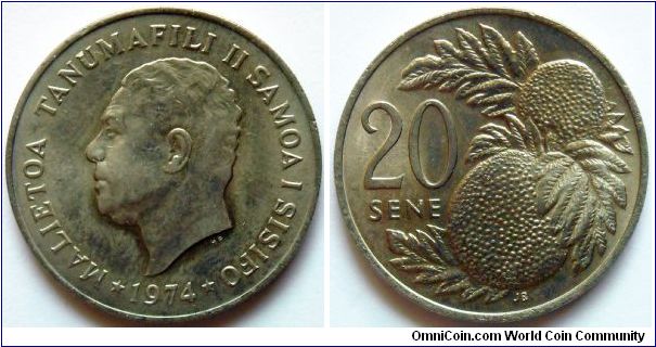 20 sene.
1974, Western Samoa