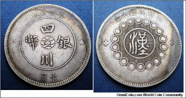 1912 China Szechuan Silver Dollar