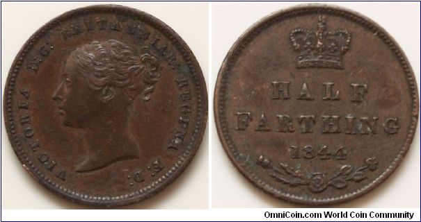 VICTORIA
HALF-FARTHING(1/8th of a Penny)

Young Head

S3951