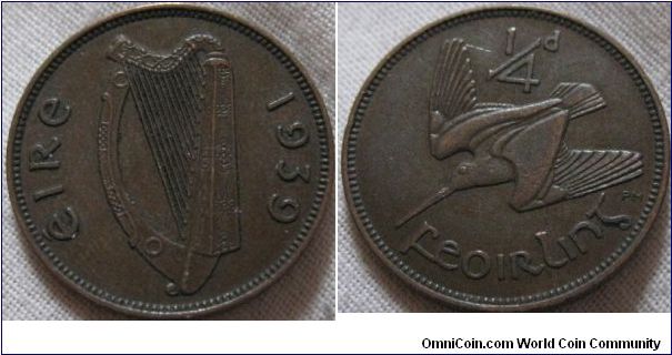 aEF 1939 farthing, no lustre but still good details and a scarce coin