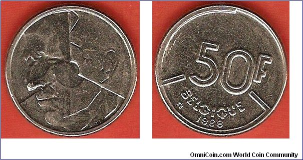 50 francs
King Baudouin
French legends
nickel
designer: J.P. Laenen