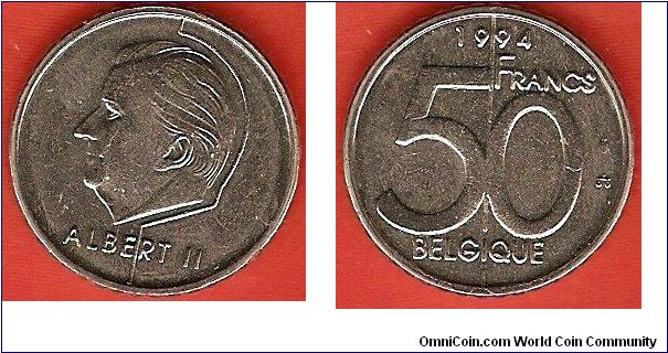50 francs
King Albert II
French legends
nickel
designer: Keustermans
