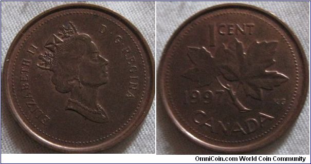 EF 1 cent, some lustre