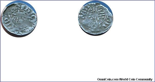 Silver Penny
Edward I
early Coinage
Probably Renaud on London
Crude-as usual