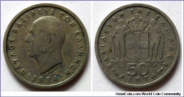 50 lepta.
1954