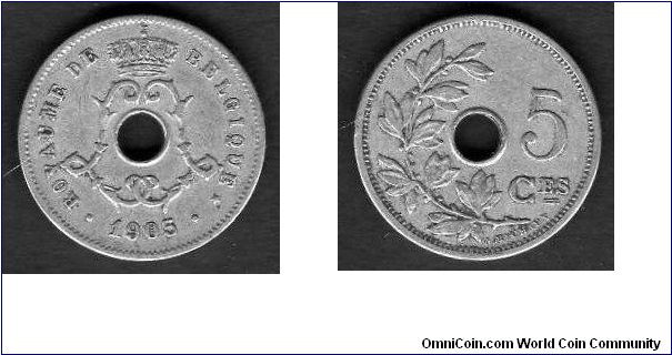 5 Centimes__

km# 54__

Belgique__

1904-1907
