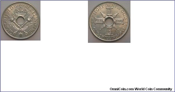1938 shilling - Territory of New Guinea