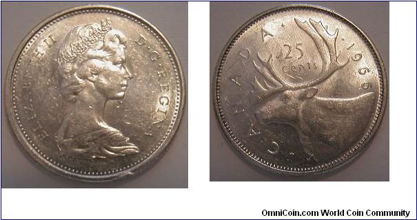 1966 25 cents - Canada